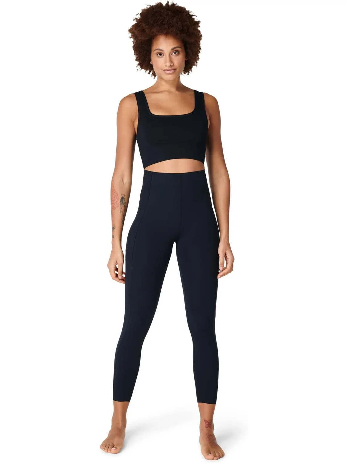 Леггинсы для тренировок Power с высокой талией 7/8 Sweaty Betty — изображение 1 из 2, черный