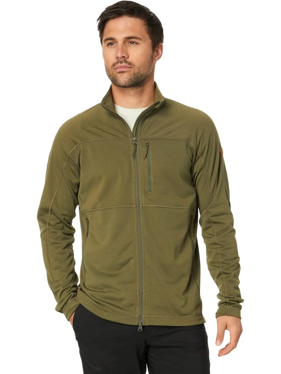 Куртка Abisko Lite Fleece Jacket Fjällräven — изображение 1 из 4, зеленый