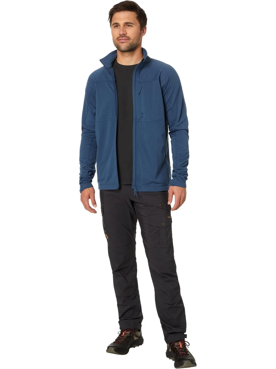 Куртка Abisko Lite Fleece Jacket Fjällräven — изображение 4 из 4, индиго синий