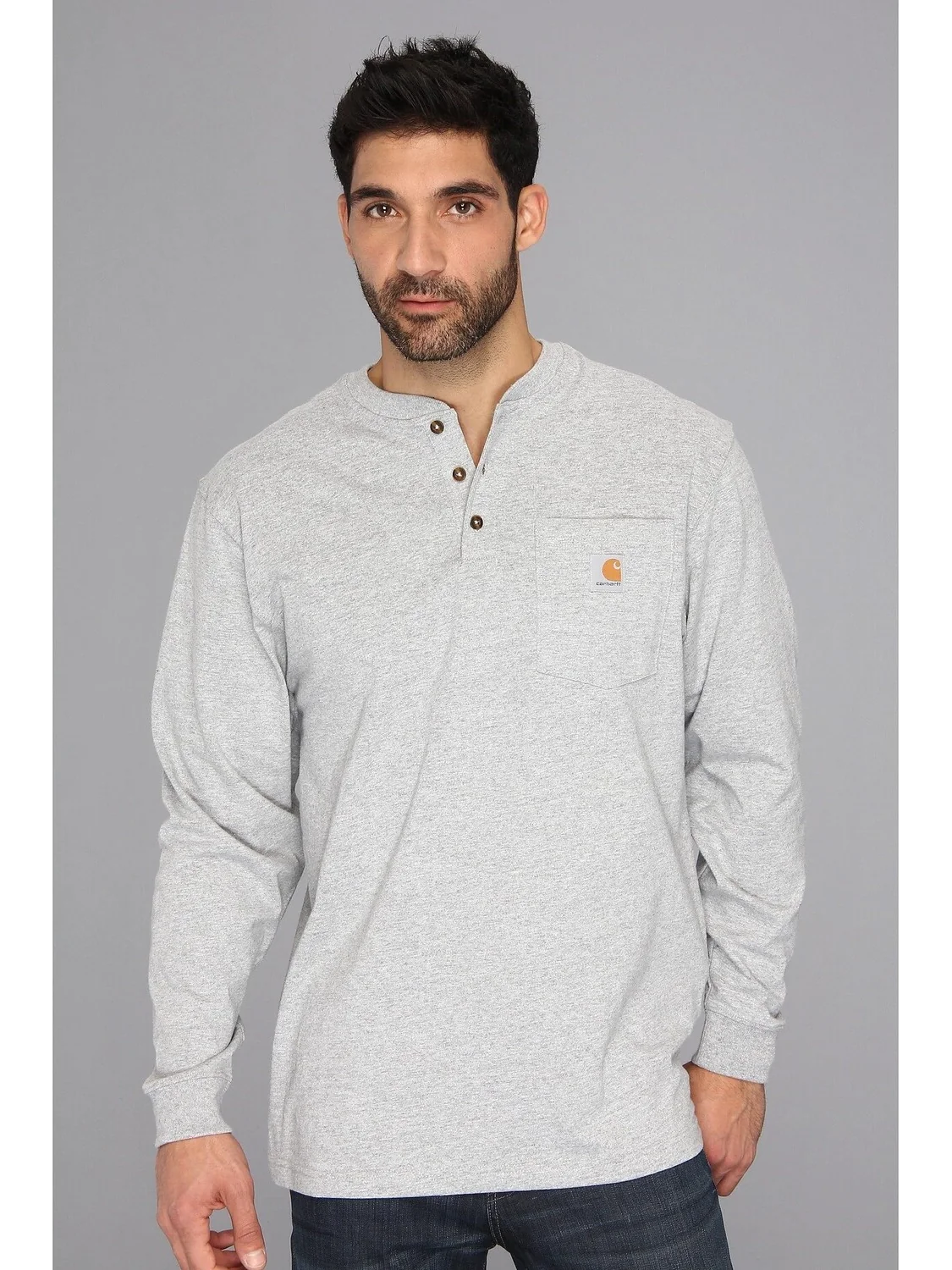 Карман для спецодежды L/S Henley Carhartt — изображение 1 из 5, серый