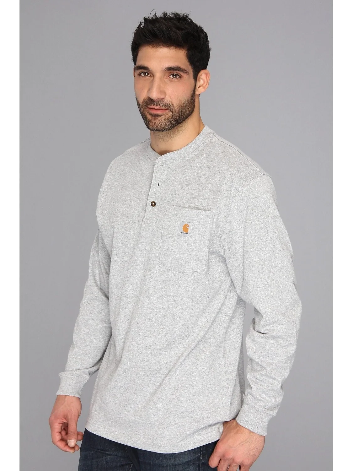 Карман для спецодежды L/S Henley Carhartt — изображение 2 из 5, серый