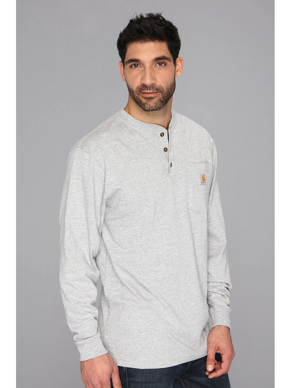 Карман для спецодежды L/S Henley Carhartt — изображение 4 из 5, серый