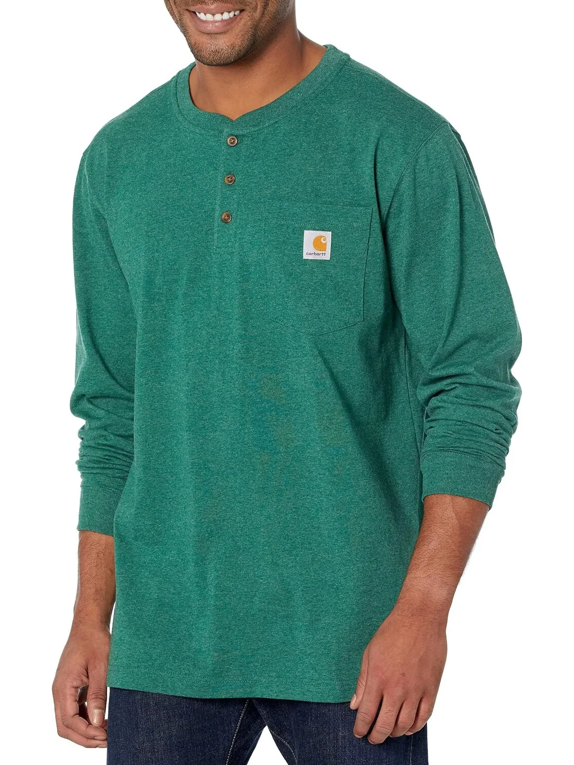 Карман для спецодежды L/S Henley Carhartt, цвет North Woods Heather — изображение 1 из 2
