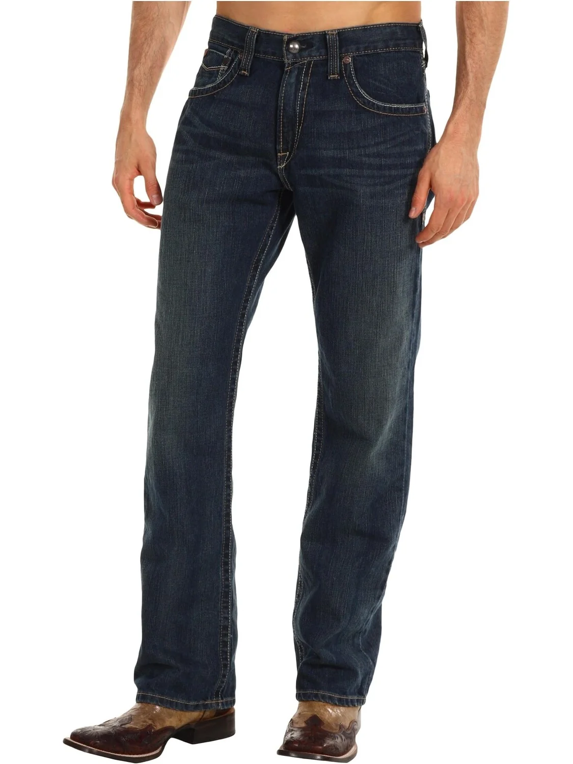 Джинсы M5 Arrowhead Low Rise Straight Leg Jean Ariat, цвет Deadrun — изображение 4 из 5