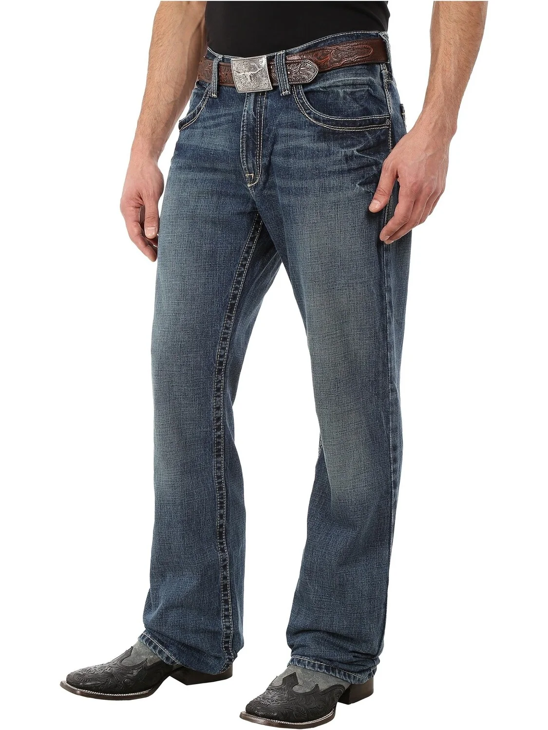 Джинсы M4 Low Rise Boot Cut in Gulch Ariat, цвет Gulch — изображение 2 из 4