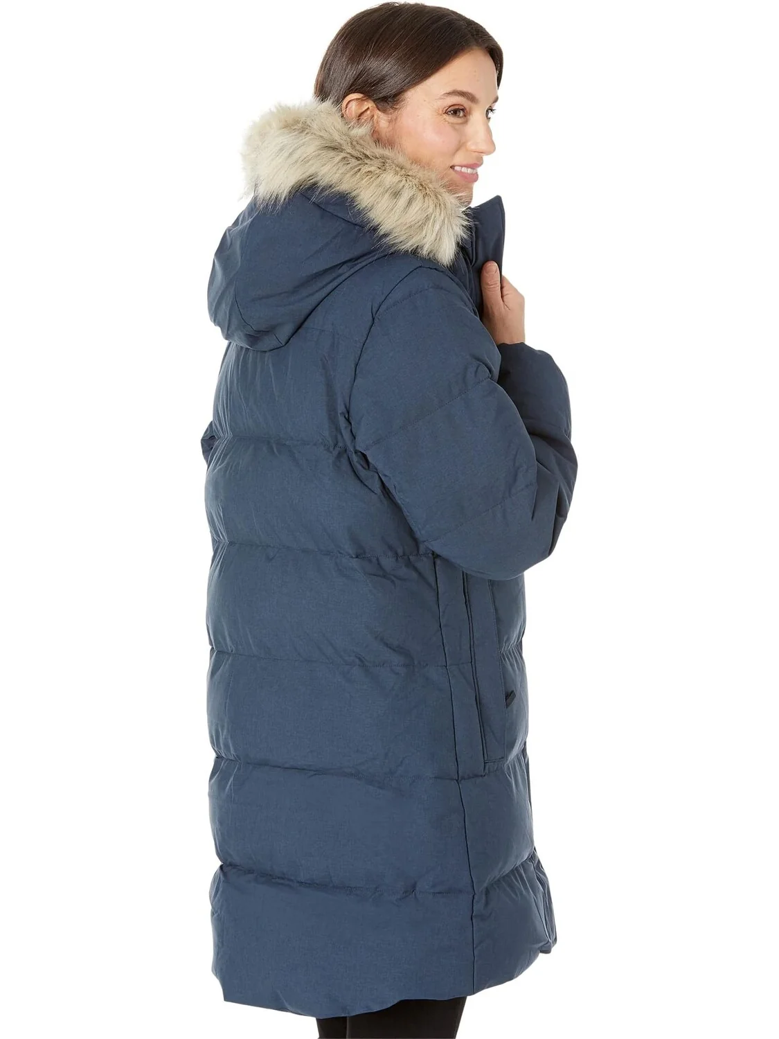 Пуховая парка с цветочным узором Helly Hansen — изображение 2 из 4, темно-синий