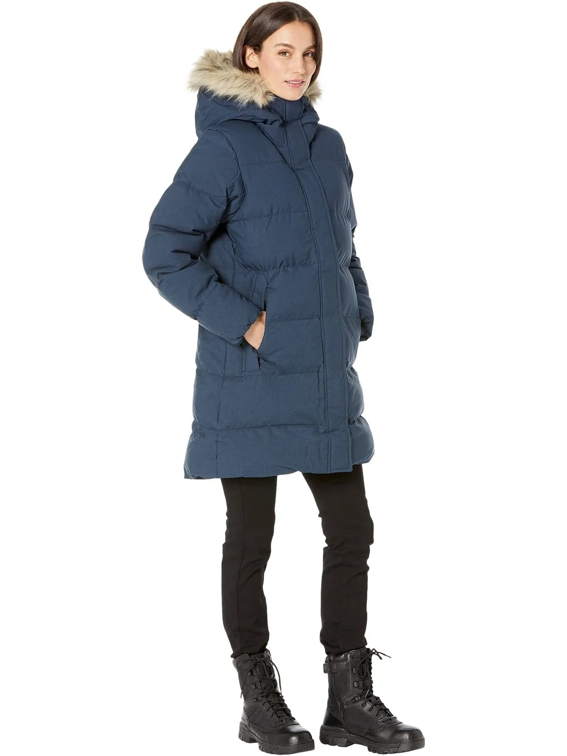 Пуховая парка с цветочным узором Helly Hansen — изображение 4 из 4, темно-синий