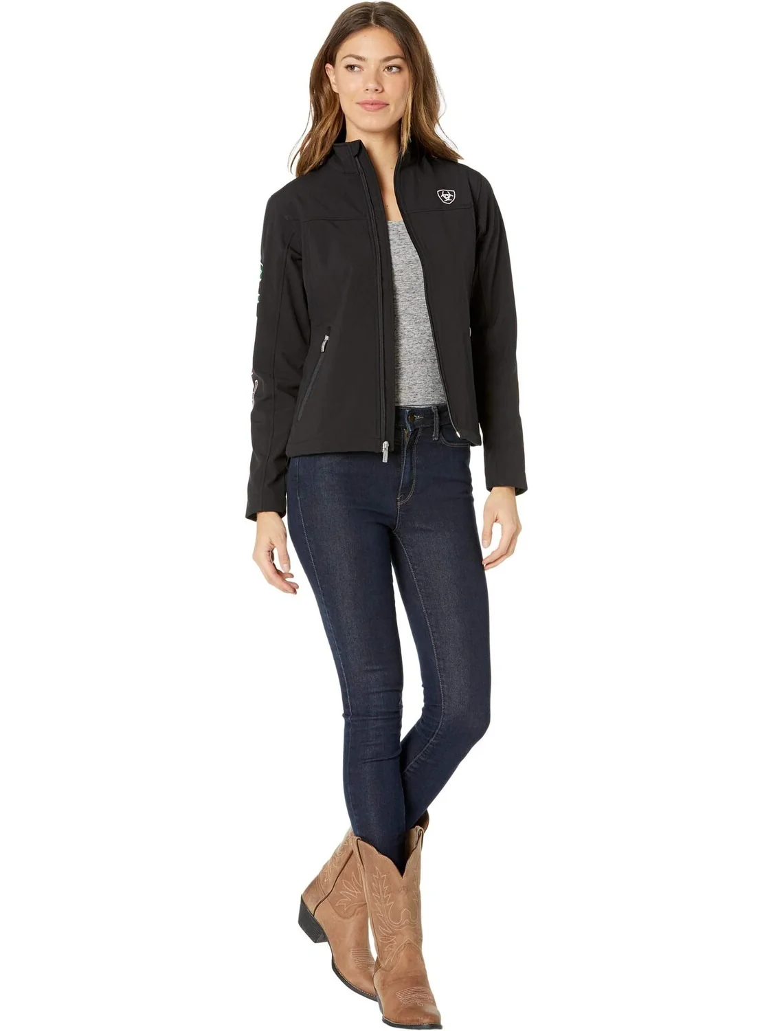 Куртка Classic Team Softshell Mexico Jacket Ariat — изображение 4 из 4, черный
