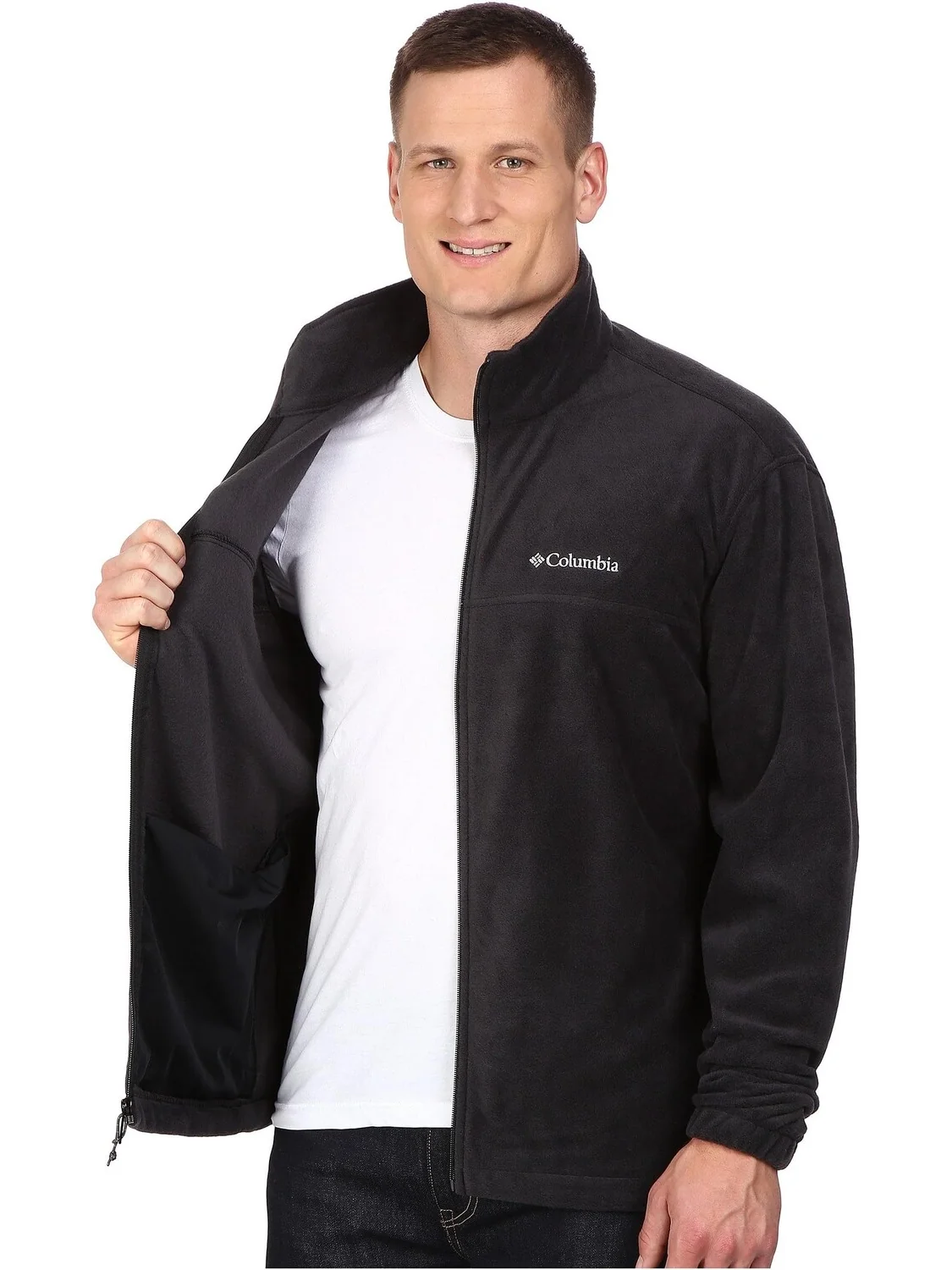 Куртка Big & Tall Steens Mountain Full Zip 2.0 Jacket Columbia — изображение 5 из 6, черный