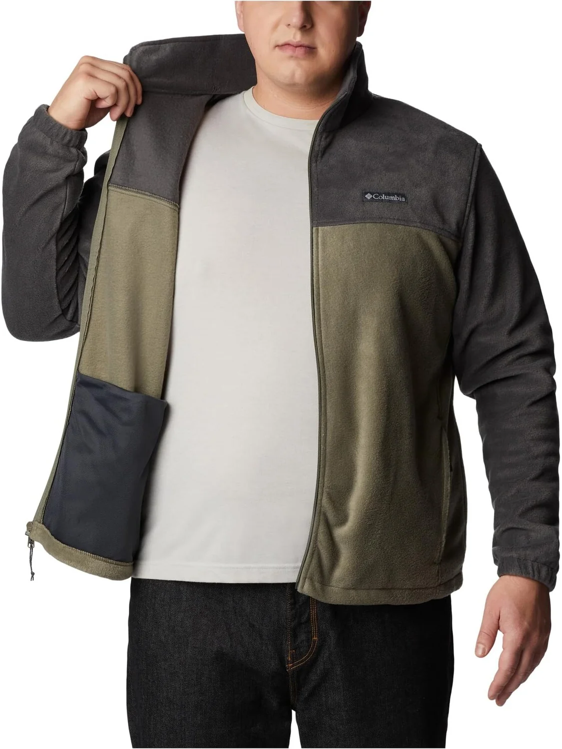 Куртка Big & Tall Steens Mountain Full Zip 2.0 Jacket Columbia — изображение 4 из 5, зеленый
