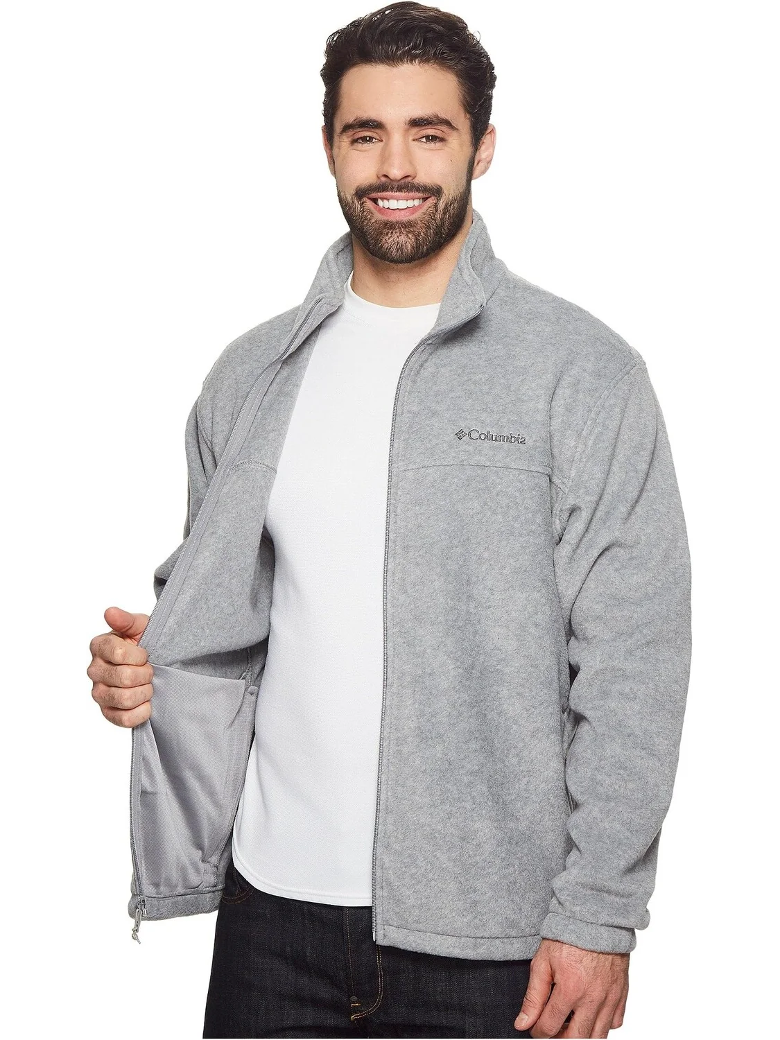 Куртка Big & Tall Steens Mountain Full Zip 2.0 Jacket Columbia — изображение 5 из 5, светлый серый