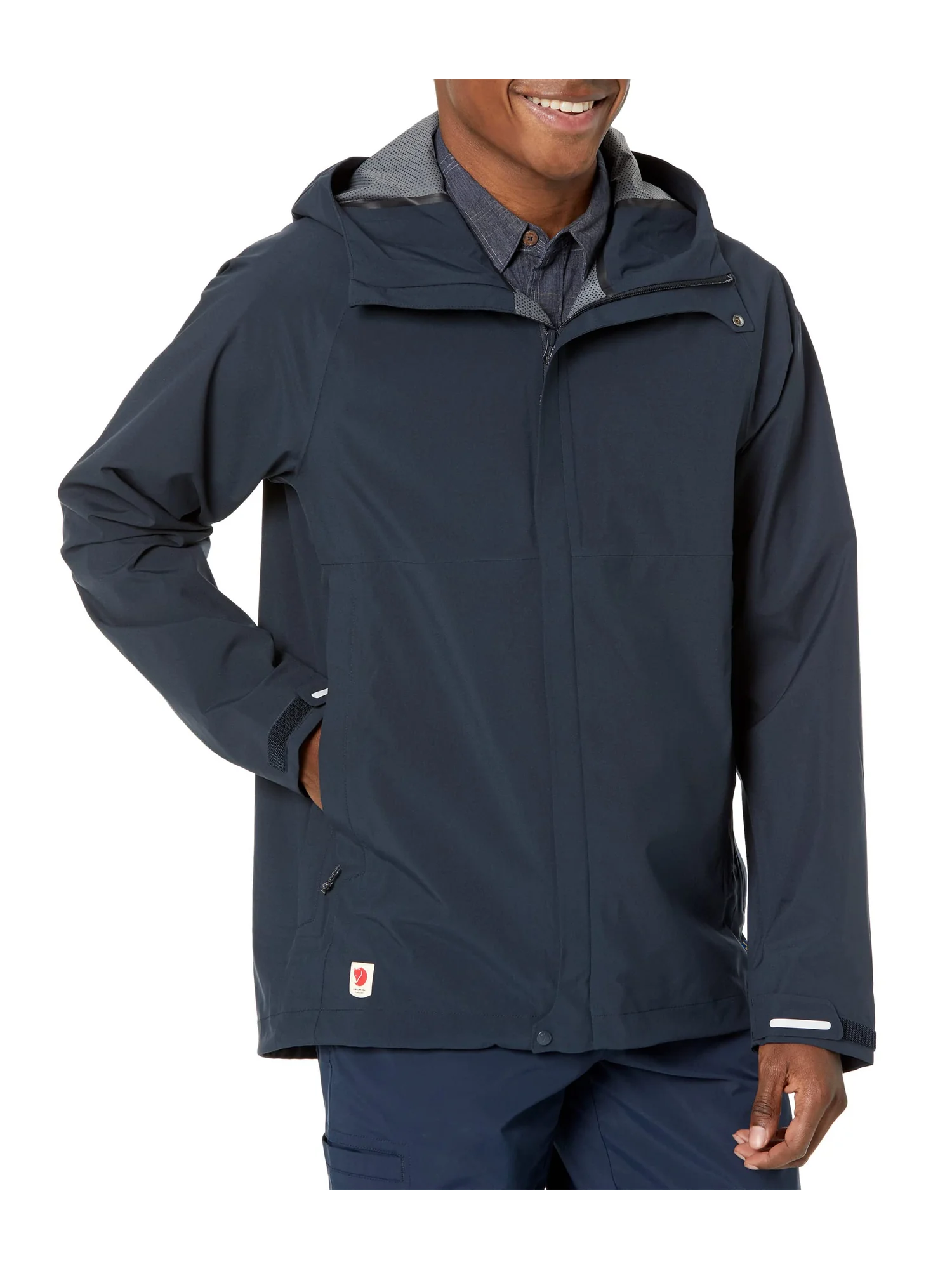 Куртка Fjällräven High Coast Hydratic Trail Jacket — изображение 1 из 4, темный темно-синий