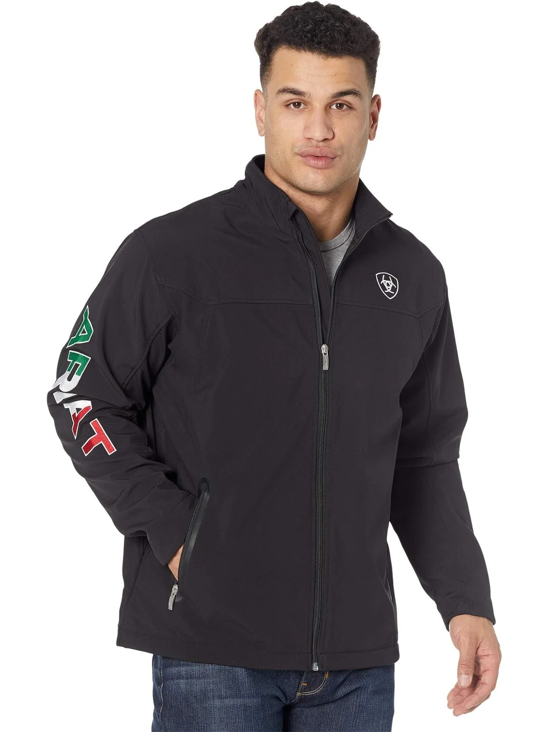 Куртка New Team Softshell Mexico Jacket Ariat — изображение 1 из 4, черный