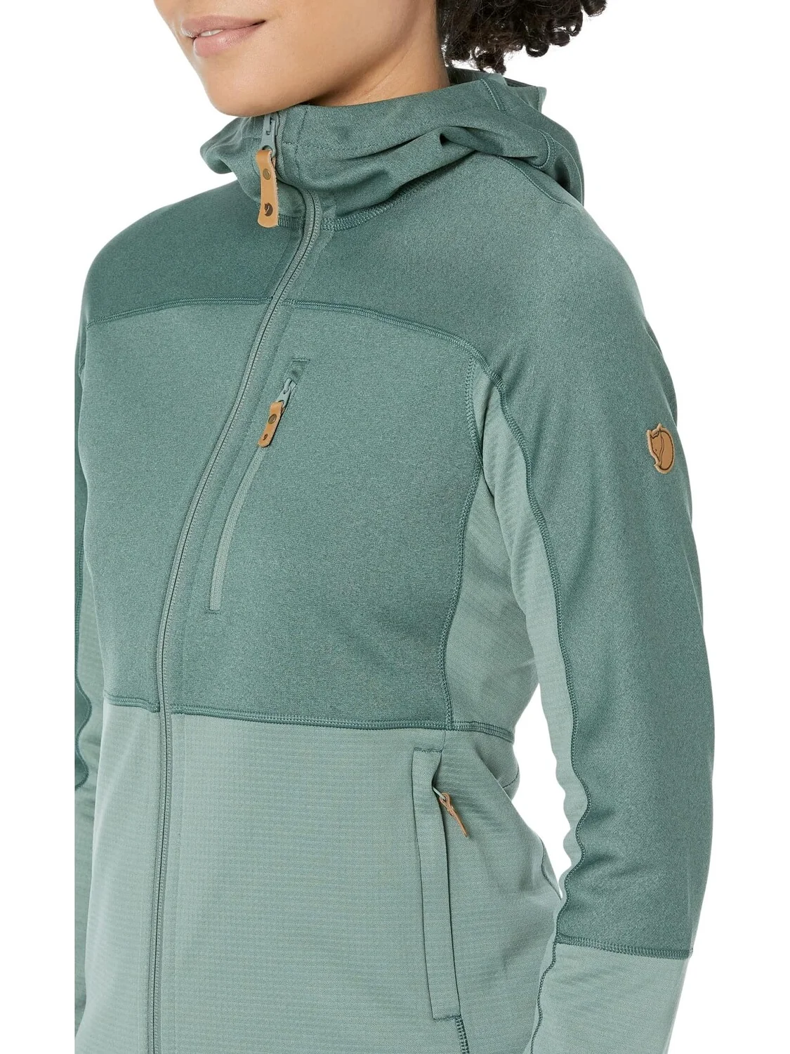 Куртка Abisko Trail Fleece Fjällräven — изображение 3 из 4, зеленый