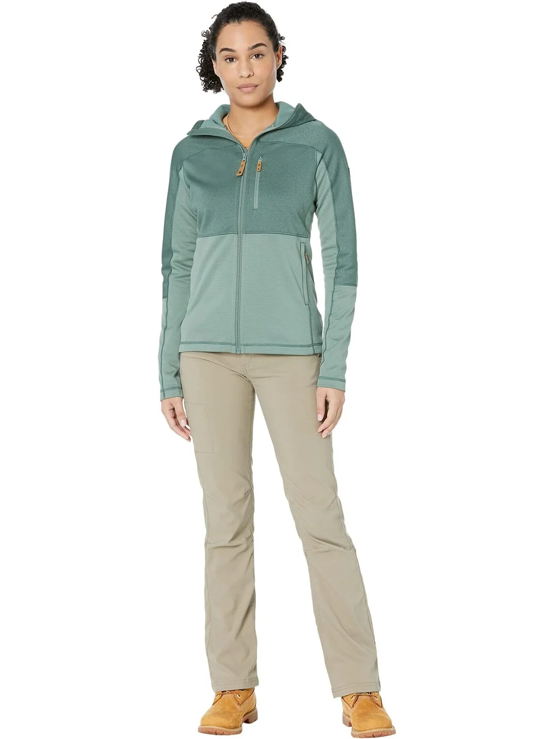 Куртка Abisko Trail Fleece Fjällräven — изображение 4 из 4, зеленый