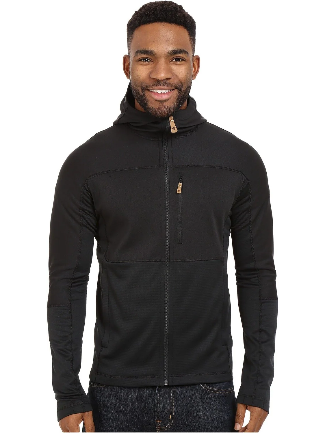 Куртка Abisko Trail Fleece Fjällräven — изображение 1 из 5, черный