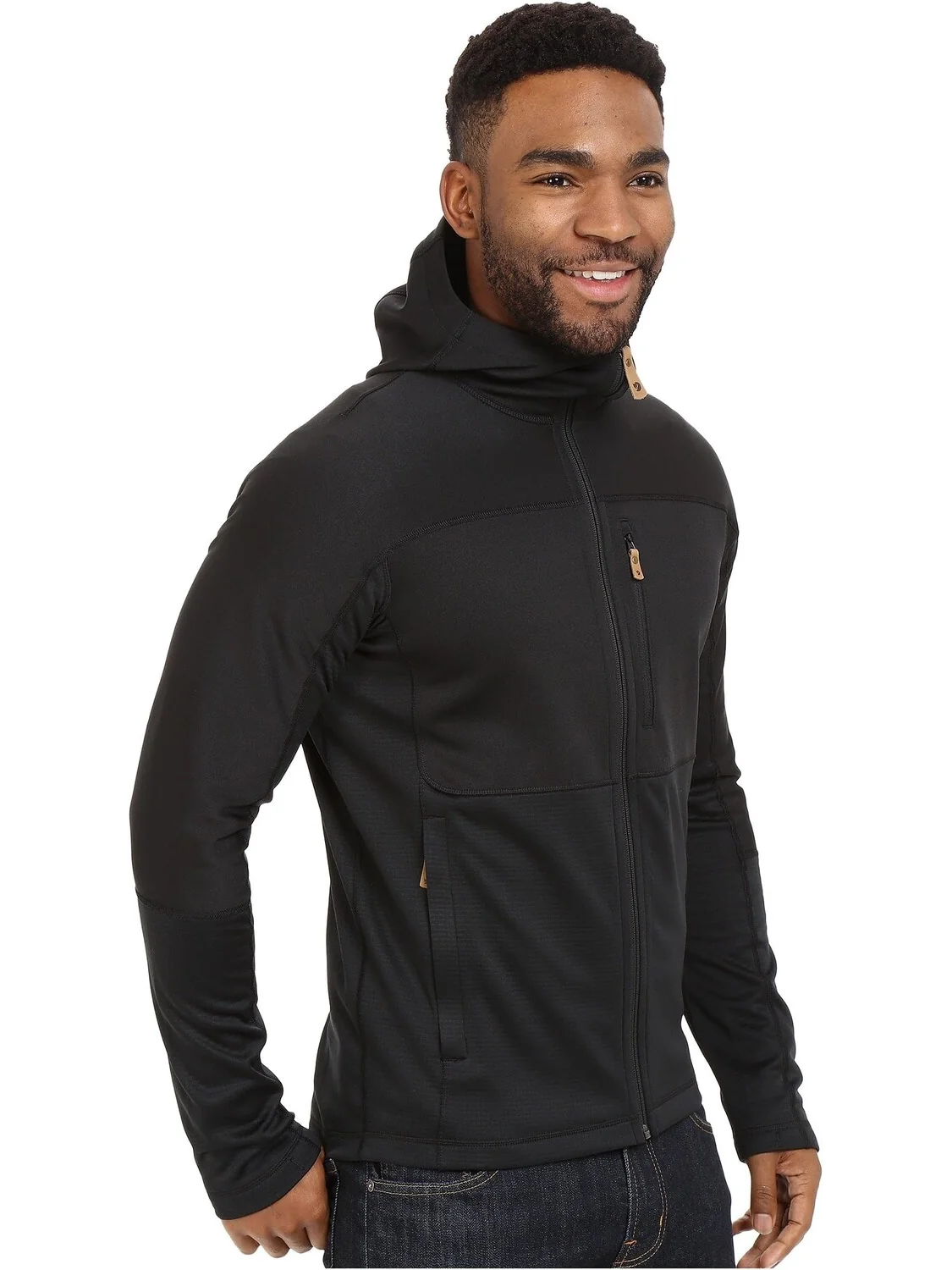 Куртка Abisko Trail Fleece Fjällräven — изображение 4 из 5, черный