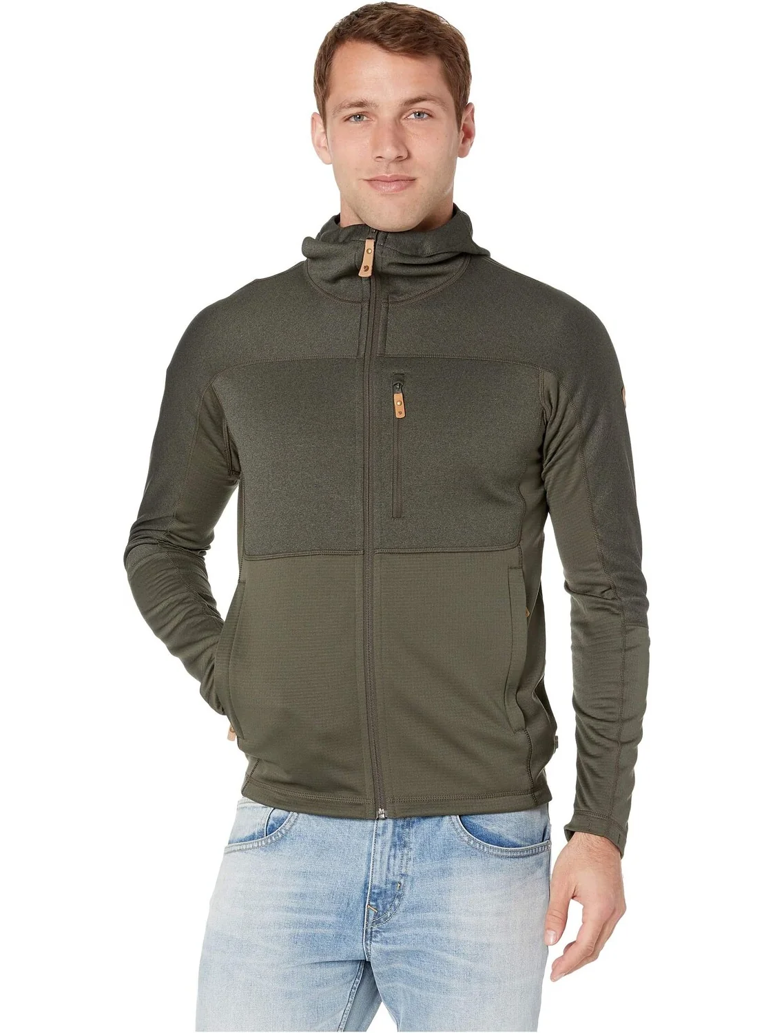 Куртка Abisko Trail Fleece Fjällräven — изображение 1 из 5, зеленый
