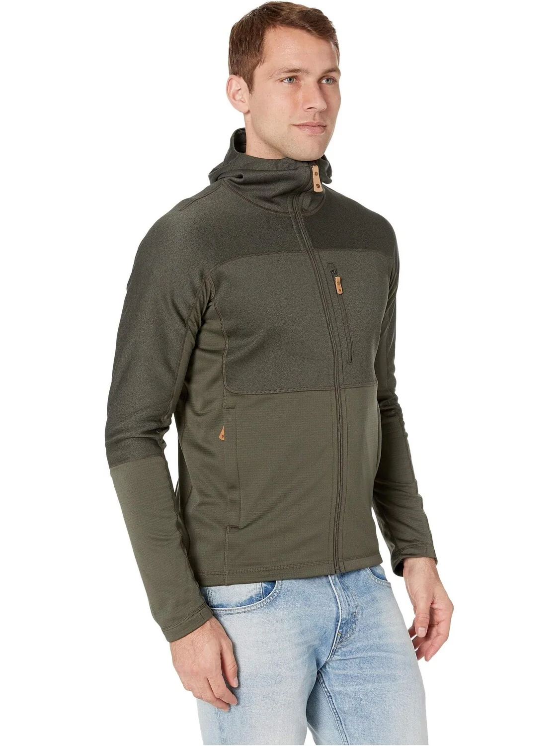 Куртка Abisko Trail Fleece Fjällräven — изображение 4 из 5, зеленый