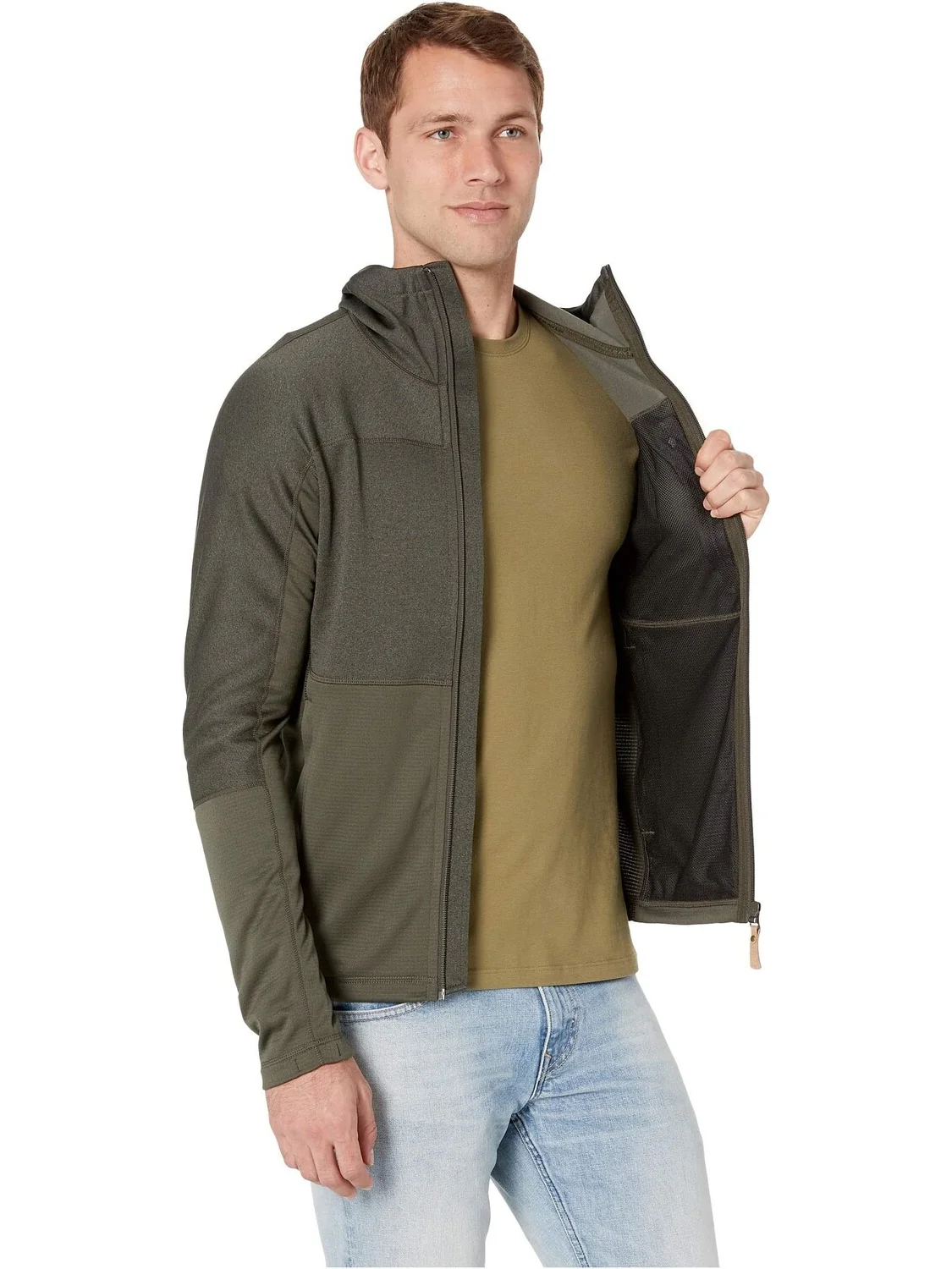 Куртка Abisko Trail Fleece Fjällräven — изображение 5 из 5, зеленый