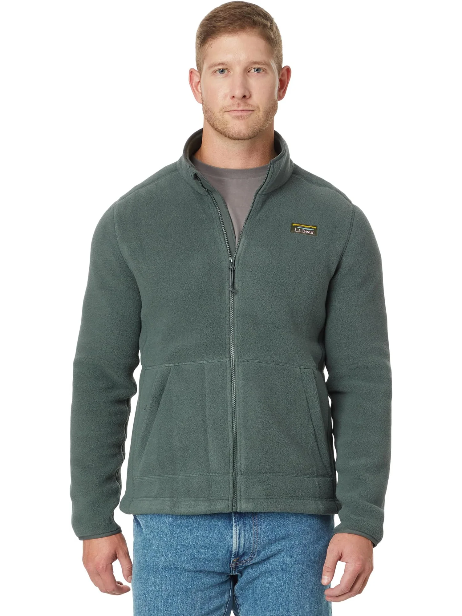 Мужская флисовая куртка Mountain Classic L.L.Bean — изображение 1 из 4, зеленый