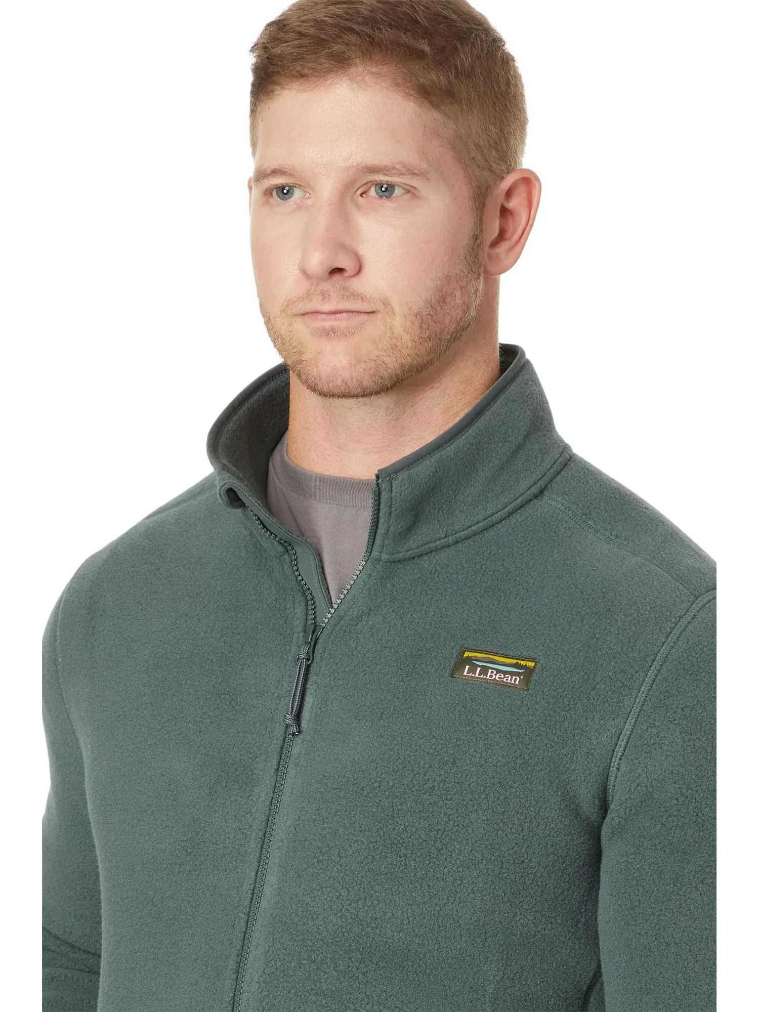 Мужская флисовая куртка Mountain Classic L.L.Bean — изображение 3 из 4, зеленый