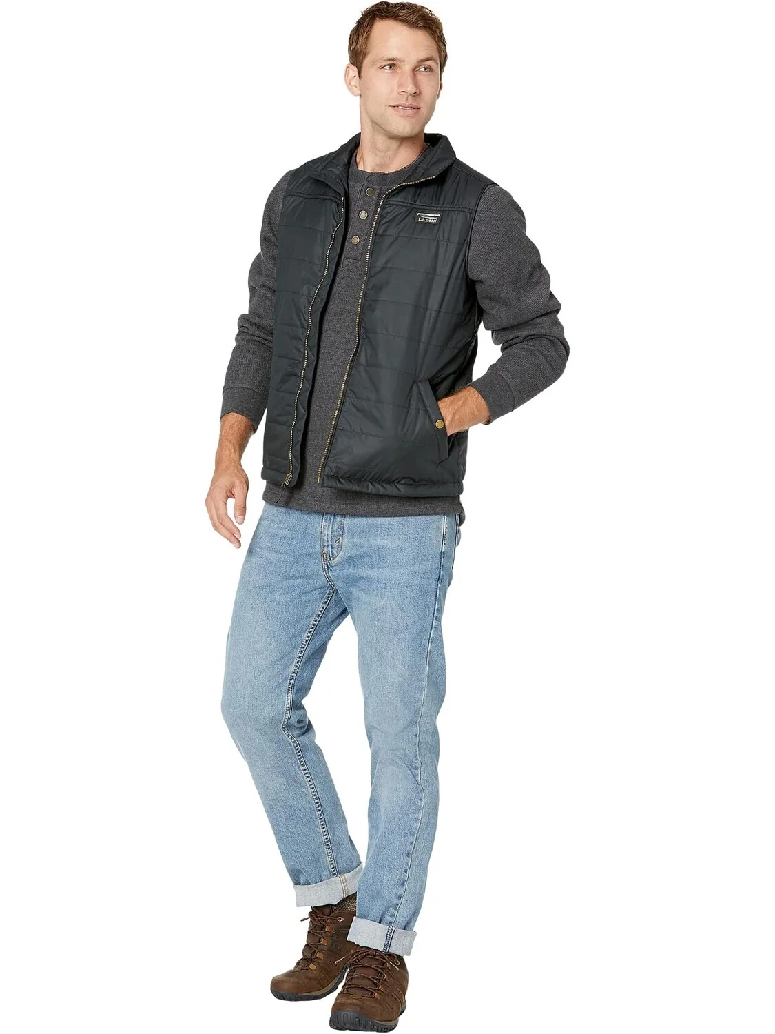 Жилет Mountain Classic Puffer Vest L.L.Bean — изображение 4 из 4, черный