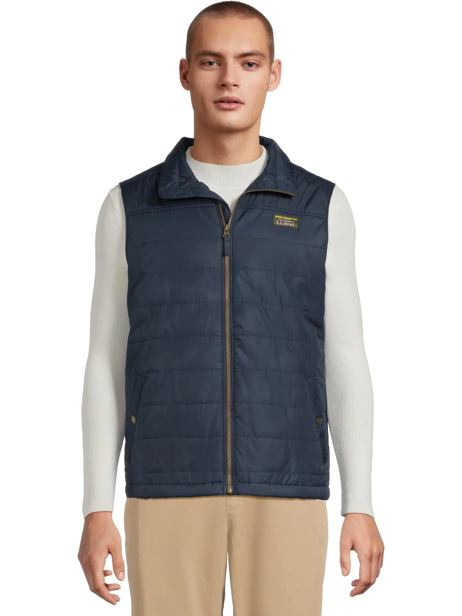 Мужской горный классический стеганый жилет L.L.Bean — изображение 1 из 5, темно-синий