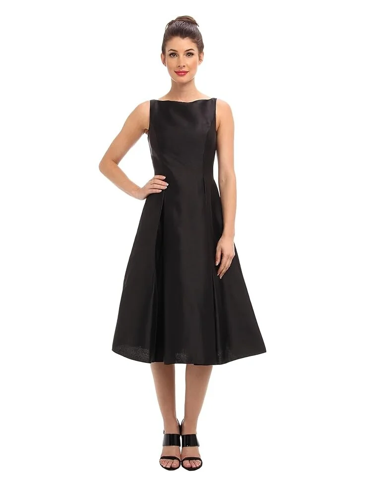 Платье Adrianna Papell Sleeveless Tea Length — изображение 1 из 3, черный