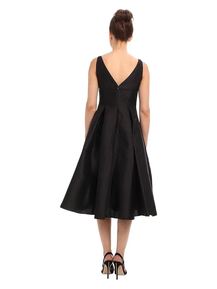 Платье Adrianna Papell Sleeveless Tea Length — изображение 3 из 3, черный
