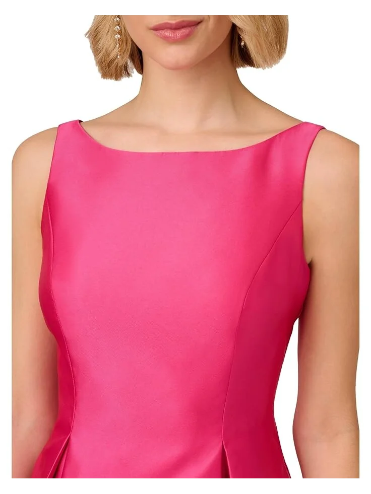 Платье Adrianna Papell Sleeveless Tea Length — изображение 3 из 4, розовый