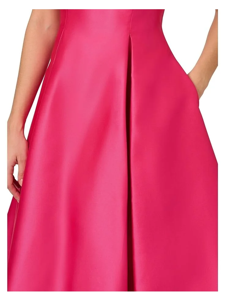 Платье Adrianna Papell Sleeveless Tea Length — изображение 4 из 4, розовый
