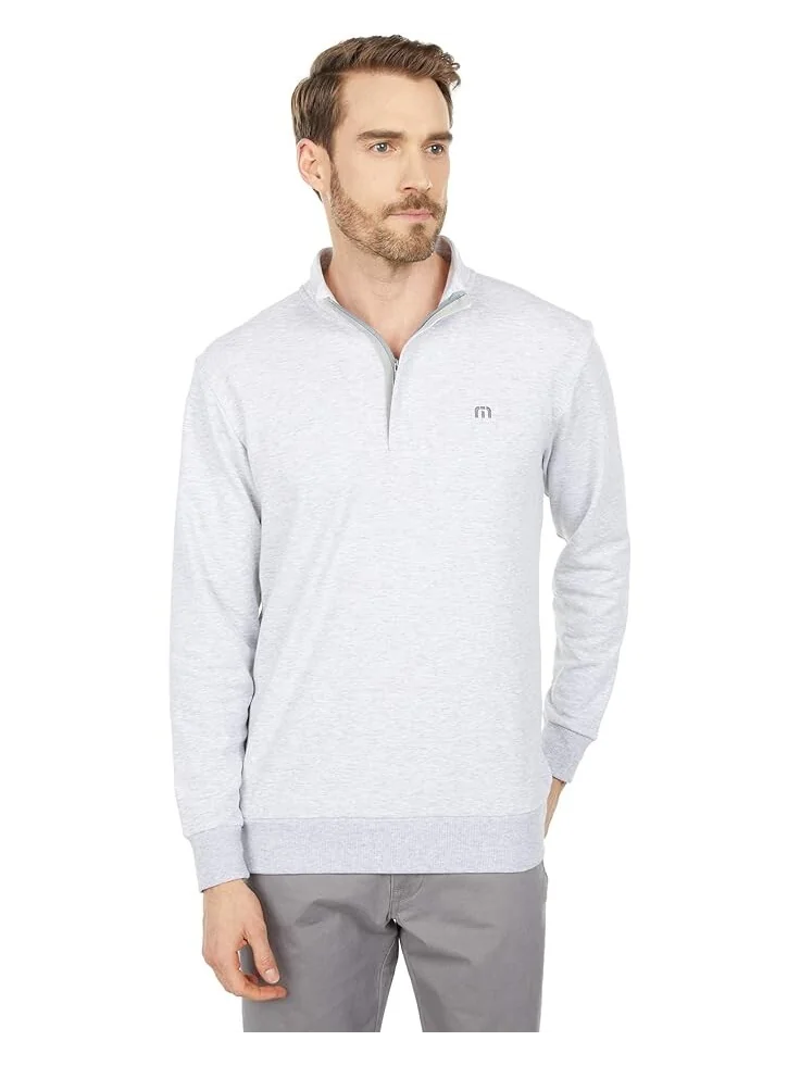 Куртка TravisMathew Cloud 1/4 Zip 2.0 — изображение 1 из 4, светлый серый