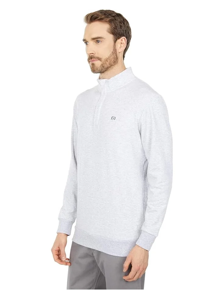 Куртка TravisMathew Cloud 1/4 Zip 2.0 — изображение 2 из 4, светлый серый