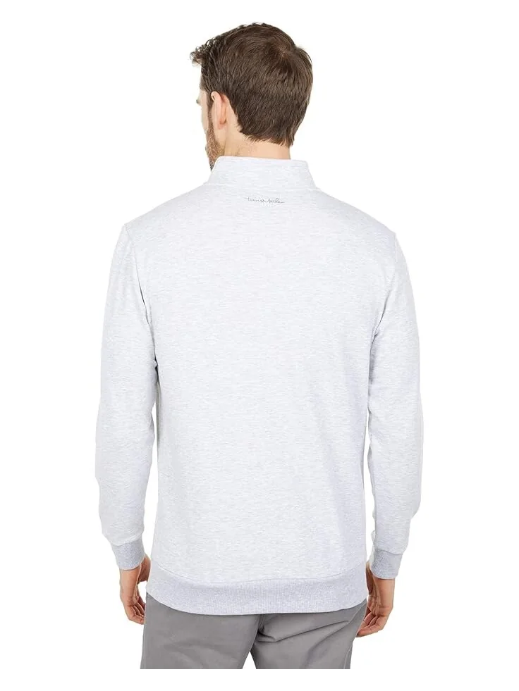 Куртка TravisMathew Cloud 1/4 Zip 2.0 — изображение 3 из 4, светлый серый