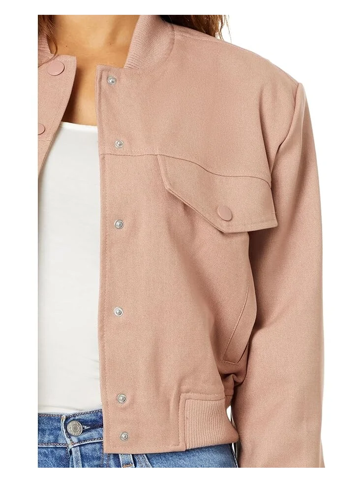 Куртка Blank NYC Woven Bomber with Pockets — изображение 3 из 4, розовый