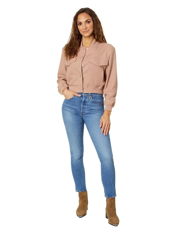 Куртка Blank NYC Woven Bomber with Pockets — изображение 4 из 4, розовый