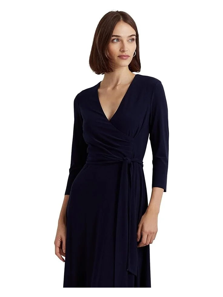 Платье LAUREN Ralph Lauren Jersey-Matte Midi — изображение 4 из 4, темно-синий