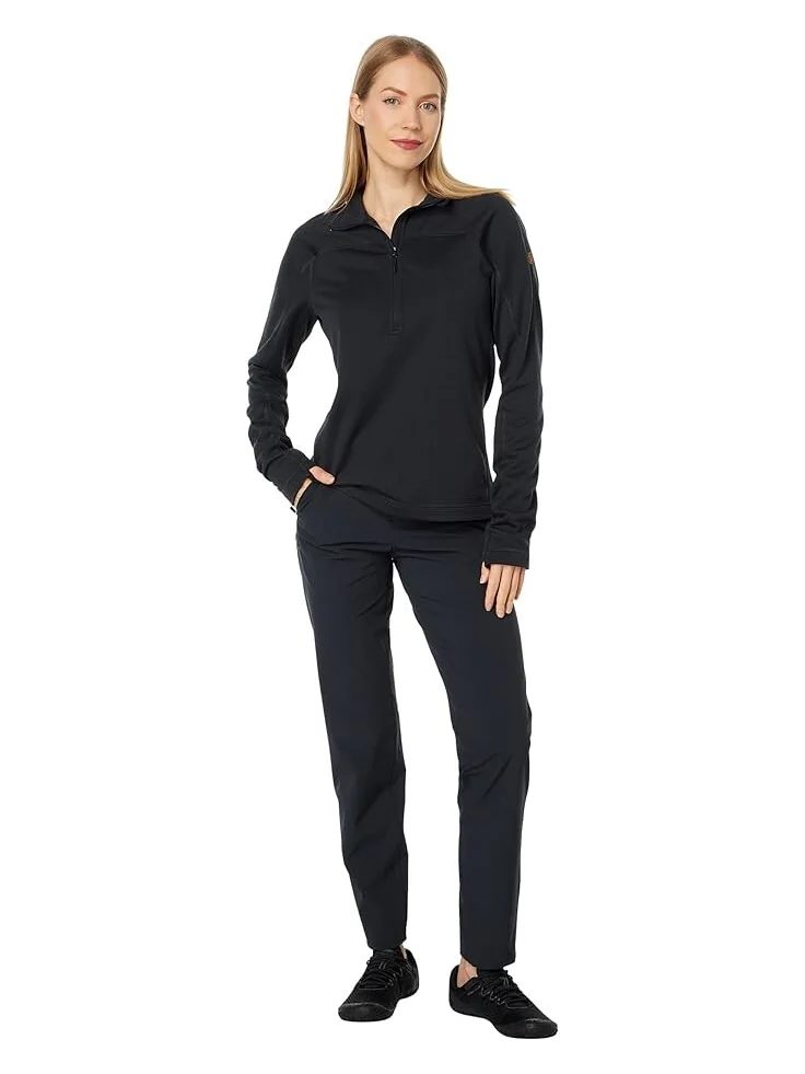 Куртка Fjällräven Abisko Lite Fleece 1/2 Zip — изображение 4 из 4, черный
