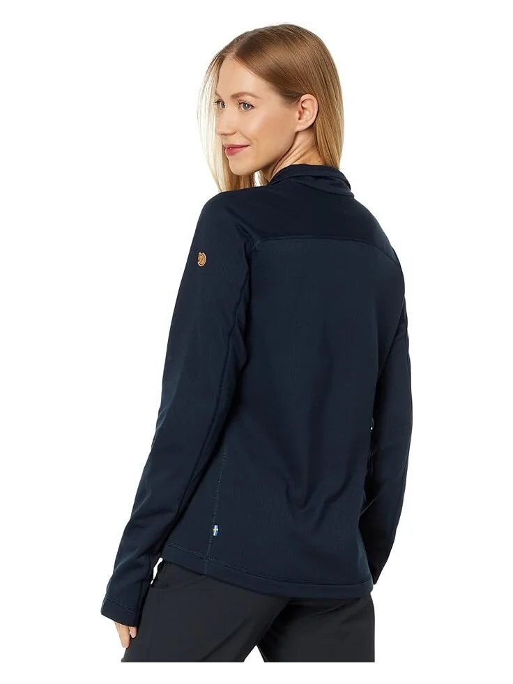 Куртка Fjällräven Abisko Lite Fleece 1/2 Zip — изображение 2 из 4, темный темно-синий