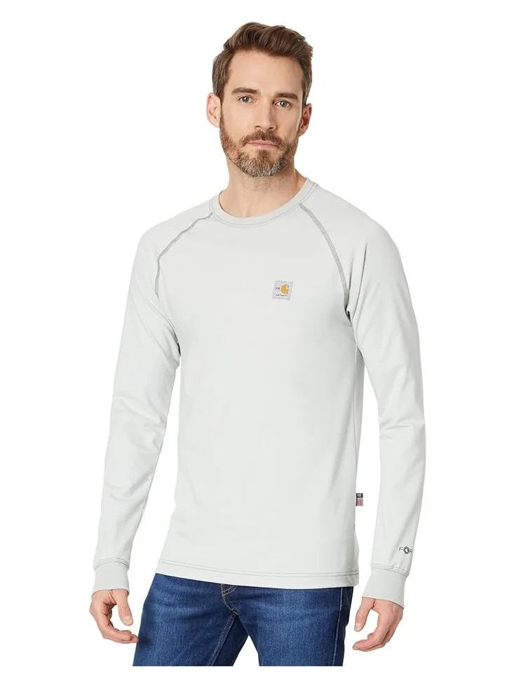 Футболка Carhartt Flame-Resistant (FR) Force Long Sleeve — изображение 1 из 4, светлый серый