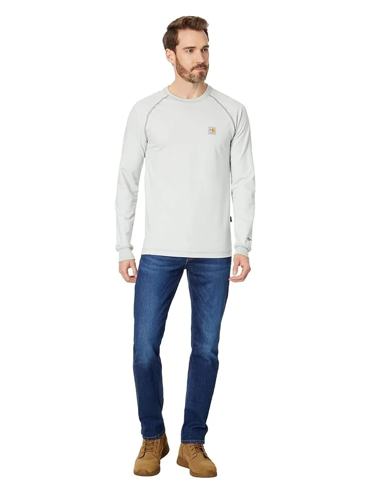 Футболка Carhartt Flame-Resistant (FR) Force Long Sleeve — изображение 4 из 4, светлый серый