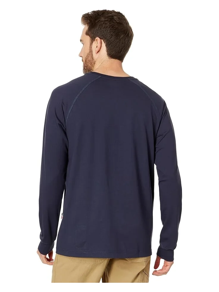 Футболка Carhartt Flame-Resistant (FR) Force Long Sleeve — изображение 2 из 4, темный темно-синий