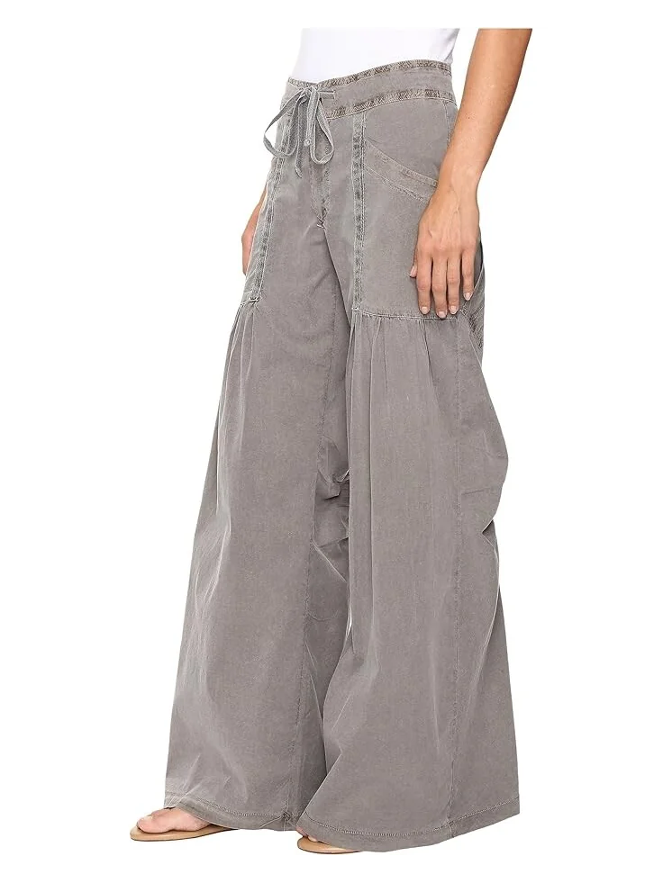 Брюки XCVI Willowy Wide Leg Stretch Poplin — изображение 2 из 4, минк