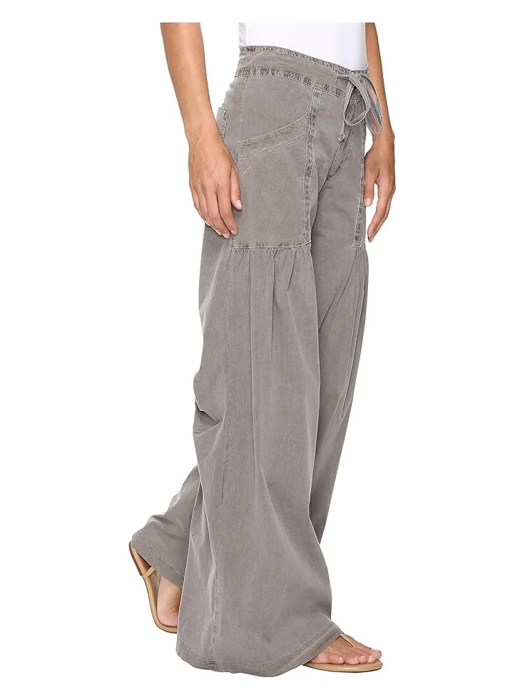 Брюки XCVI Willowy Wide Leg Stretch Poplin — изображение 4 из 4, минк