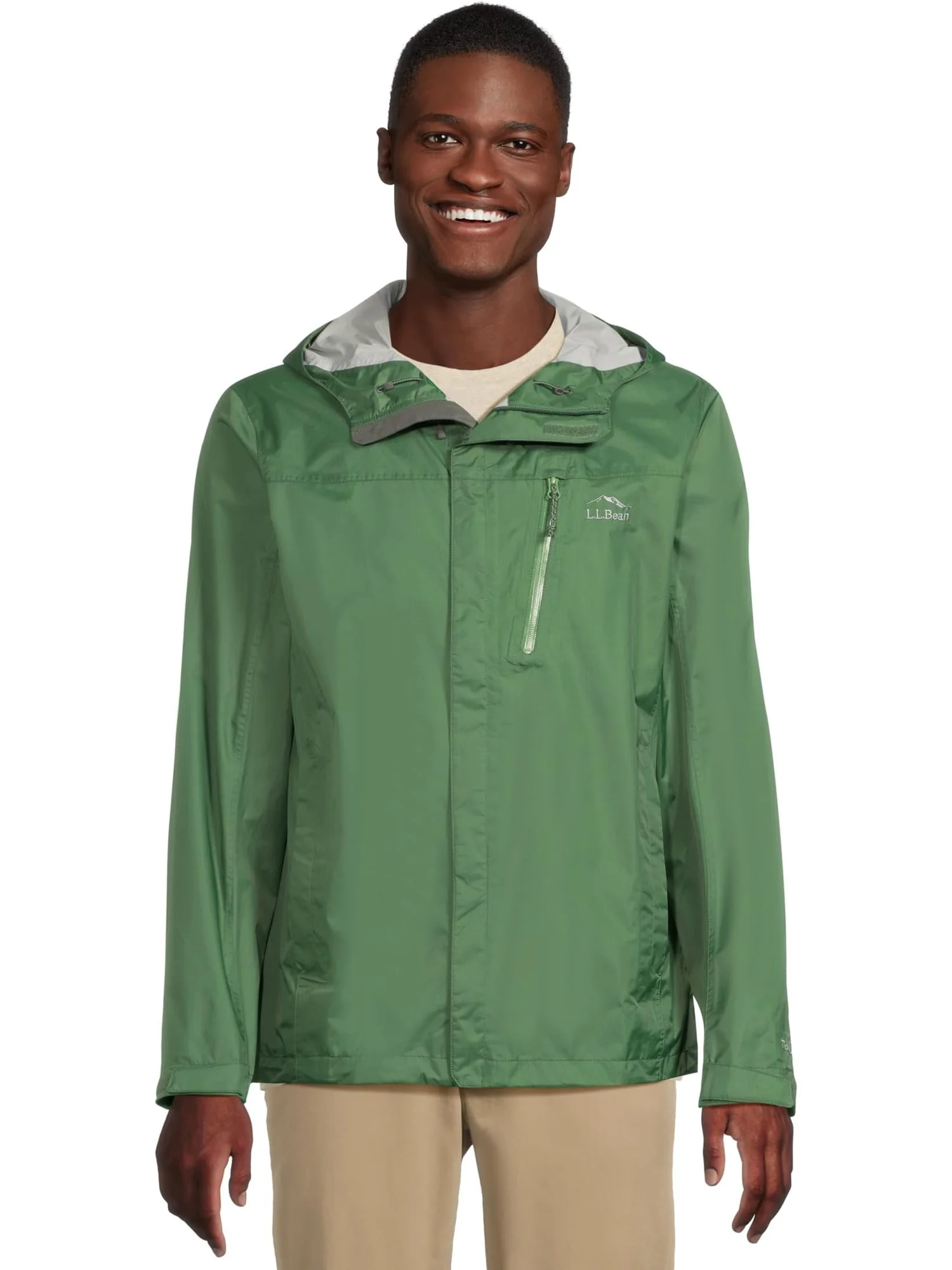 Куртка L.L.Bean Trail Model Rain Jacket — изображение 1 из 5, зеленый