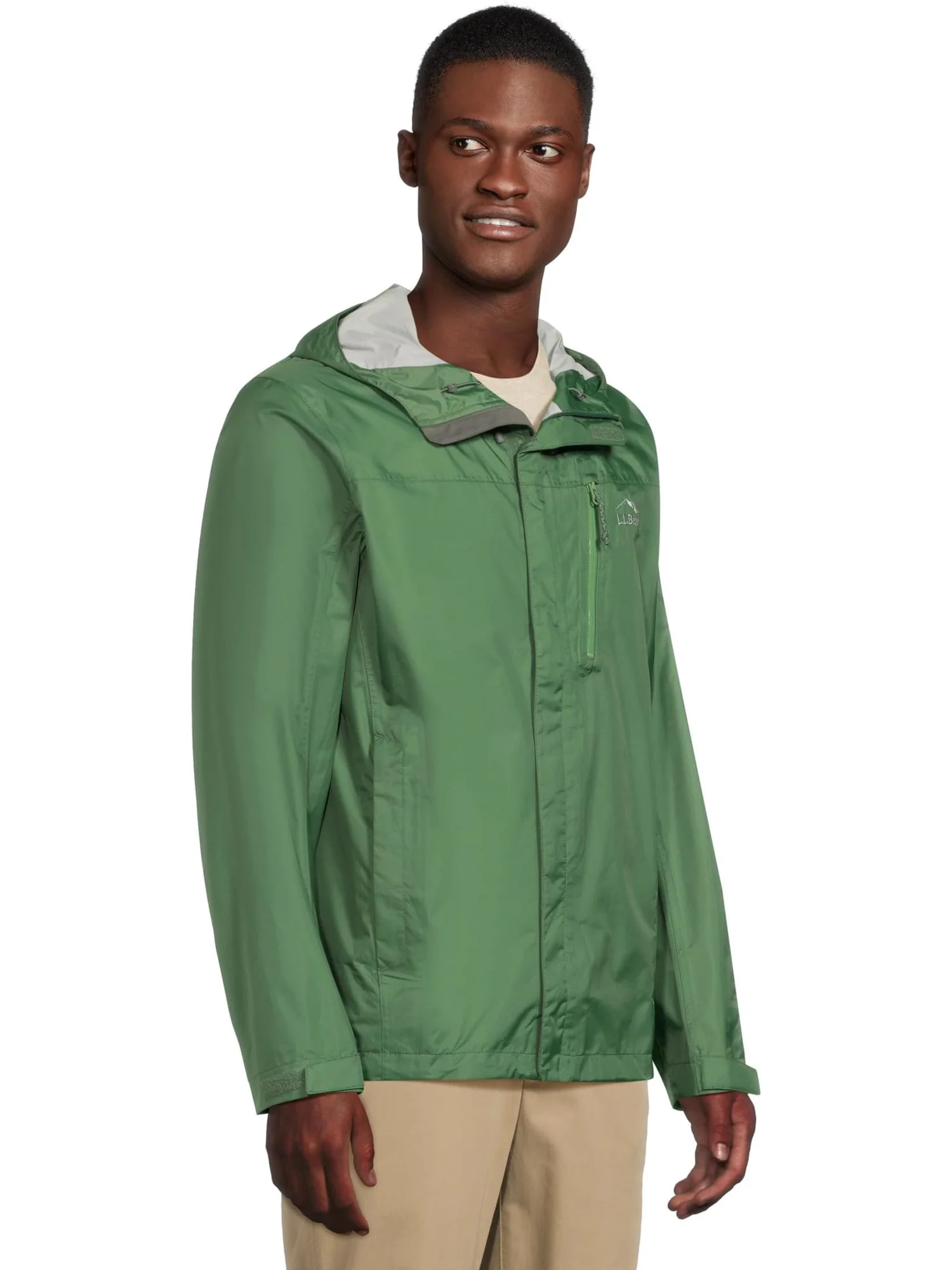 Куртка L.L.Bean Trail Model Rain Jacket — изображение 2 из 5, зеленый
