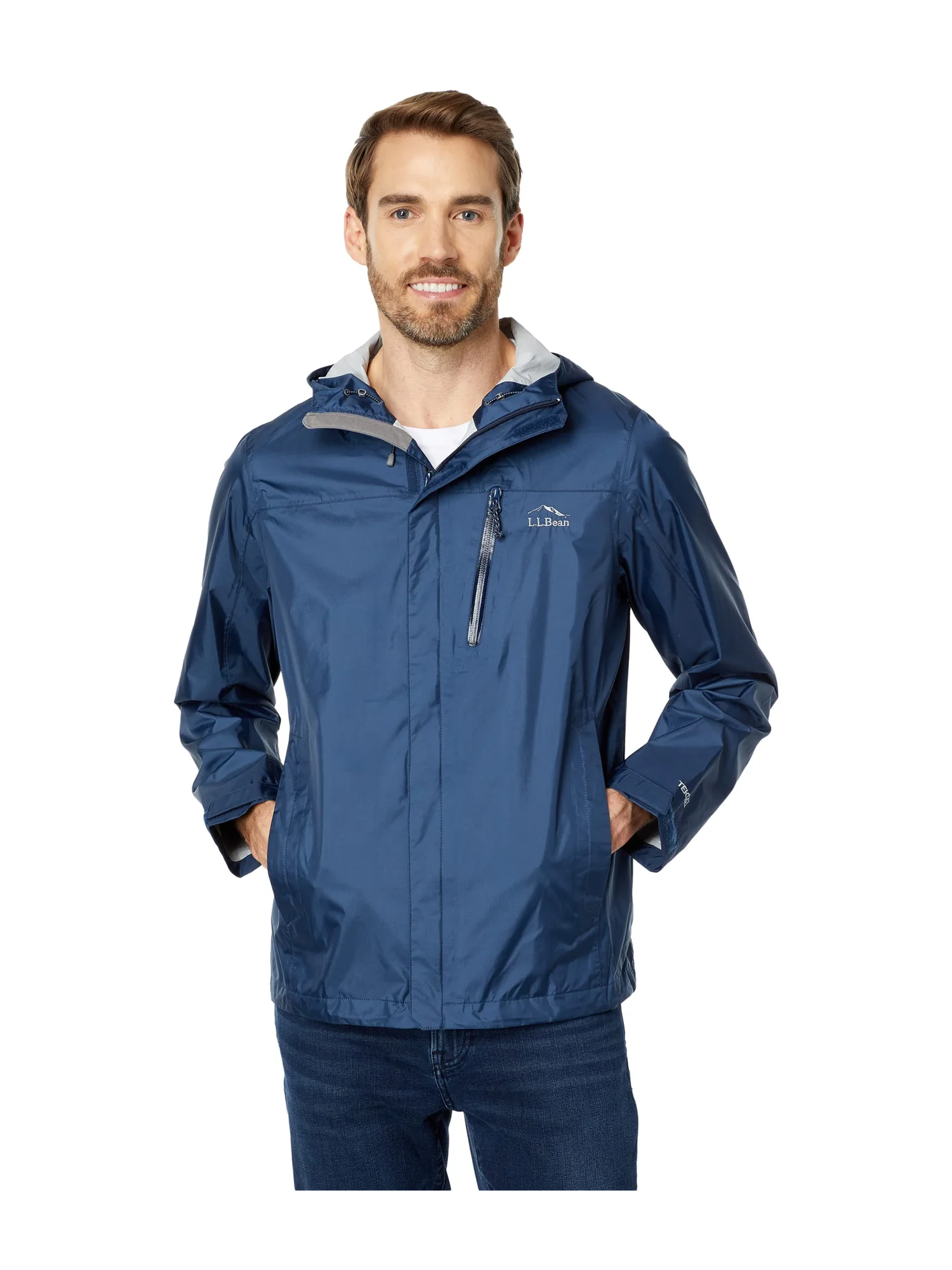Куртка L.L.Bean Trail Model Rain Jacket — изображение 1 из 4, темно-синий