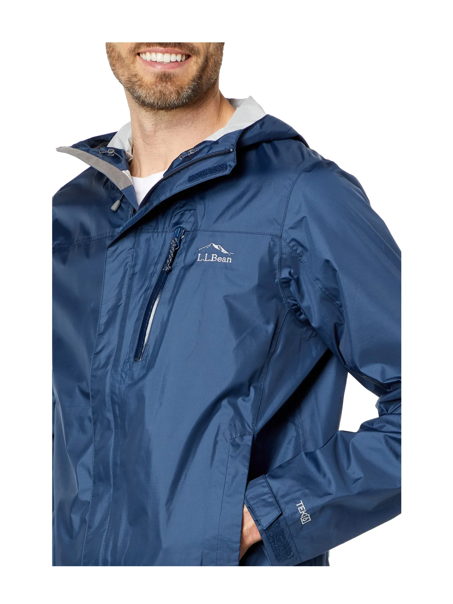 Куртка L.L.Bean Trail Model Rain Jacket — изображение 3 из 4, темно-синий