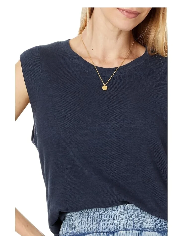 Топ Faherty Heritage Slub Muscle Tank — изображение 3 из 4, темно-синий